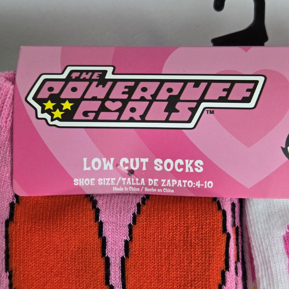 Powerpuff Girls 10-Pack Low Cut‎ Socks Fits Shoe Size 4-10 New - Picture 3 of 8